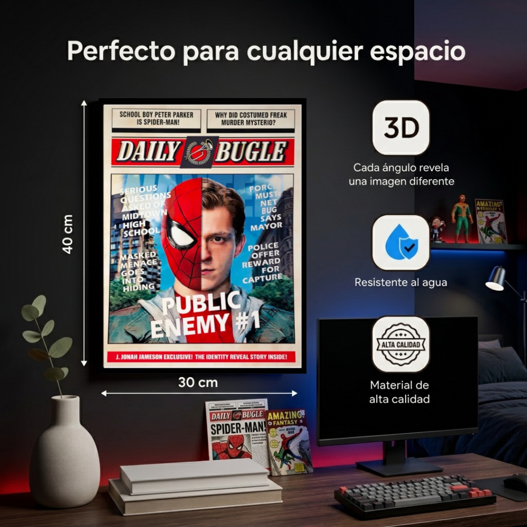 Cuadro Lenticular 3D Superhéroe